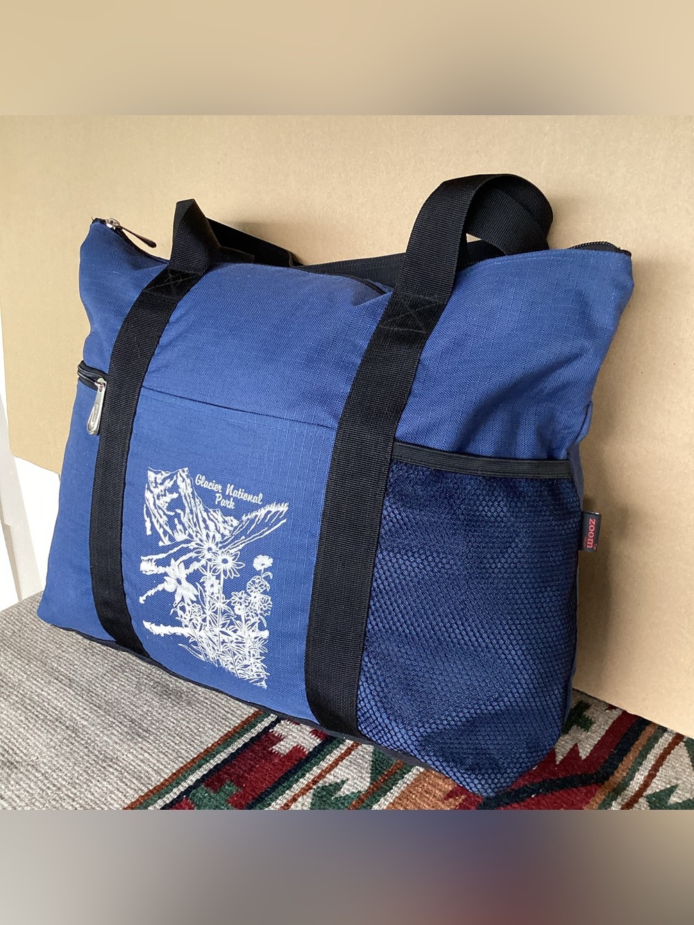 Zoom gear glacier national park tote bag zippered - Picture 7 of 15